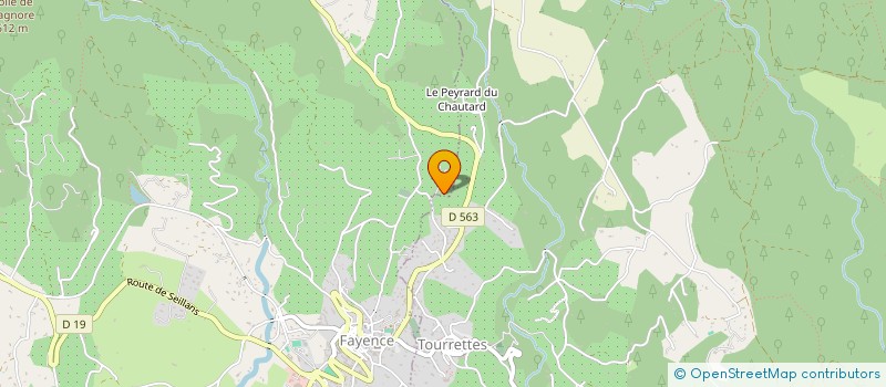 localisation de l'entreprise LA BERNARDE  FAYENCE