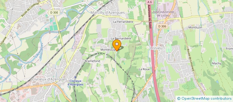 localisation de l'entreprise LA BERNARDIERE  MARCILLY-D'AZERGUES