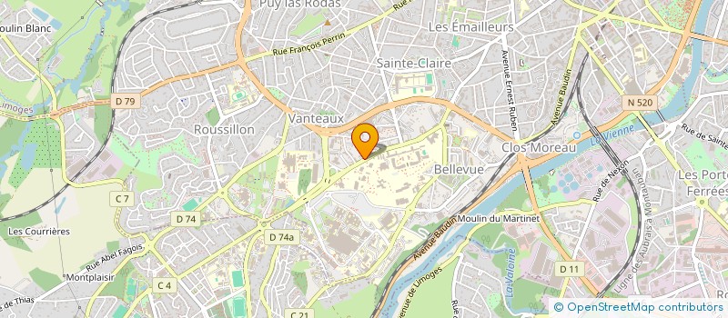 localisation de l'entreprise LA BERRICHONNE à LIMOGES