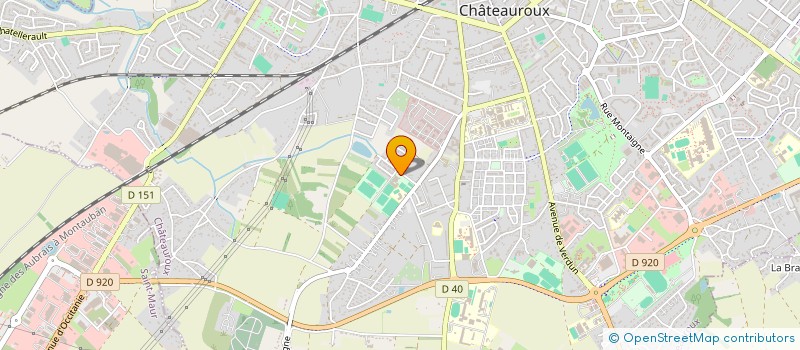 localisation de l'entreprise LA BERRICHONNE BASKET DE CHATEAUROUX à CHATEAUROUX