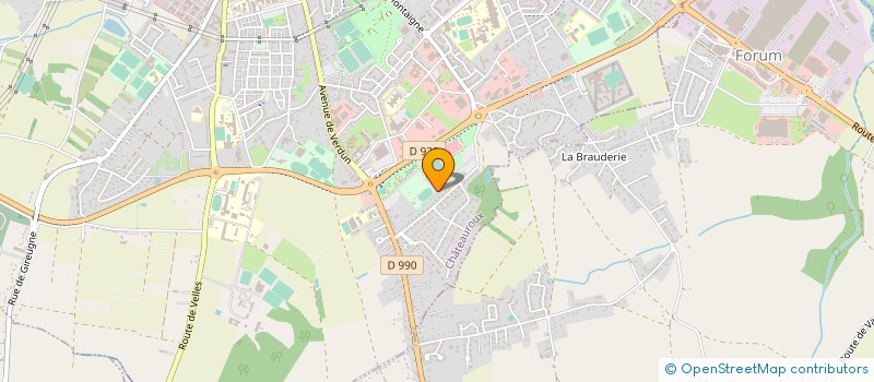 localisation de l'entreprise LA BERRICHONNE CHATEAUROUX ATHLETIC CLUB  CHATEAUROUX
