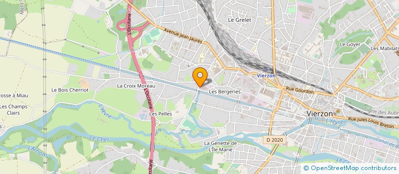 localisation de l'entreprise LA BERRICHONNE DE MECANIQUE à VIERZON