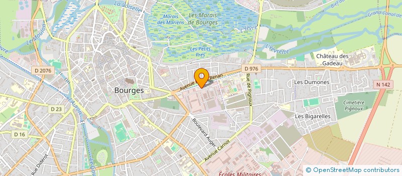 localisation de l'entreprise LA BERRICHONNE DE RESTAURATION  BOURGES