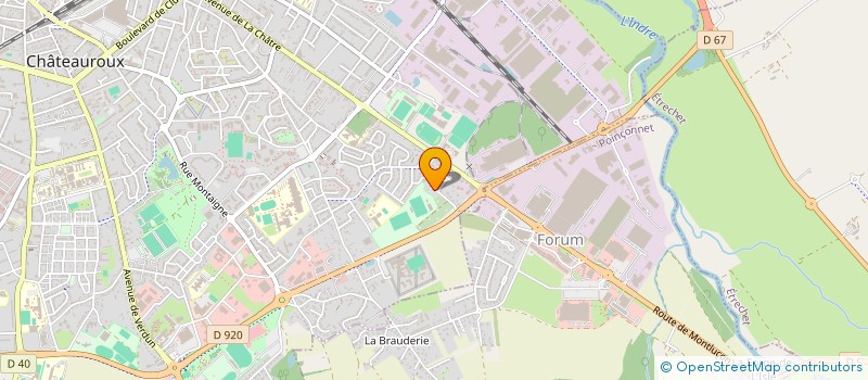 localisation de l'entreprise LA BERRICHONNE FOOTBALL à CHATEAUROUX
