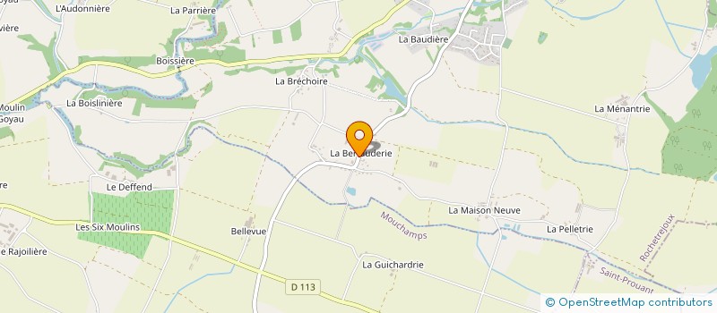 localisation de l'entreprise LA BERTAUDRIE  ROCHETREJOUX