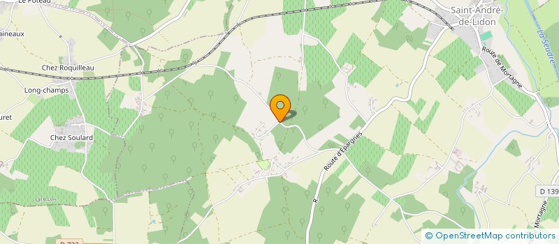 localisation de l'entreprise LA BERTAUDRIE  SAINT-ANDRE-DE-LIDON