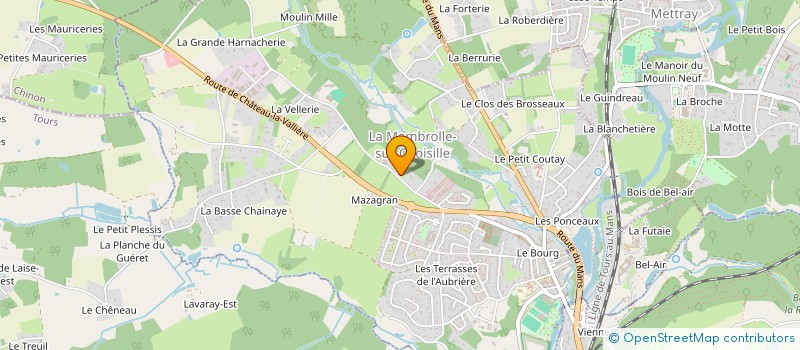 localisation de l'entreprise LA BERTHERIE  LA MEMBROLLE-SUR-CHOISILLE