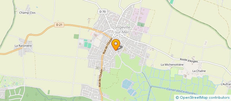 localisation de l'entreprise LA BERTHOMIERE  LONGEVILLE-SUR-MER