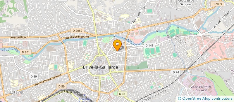localisation de l'entreprise LA BERTHONIE à BRIVE-LA-GAILLARDE