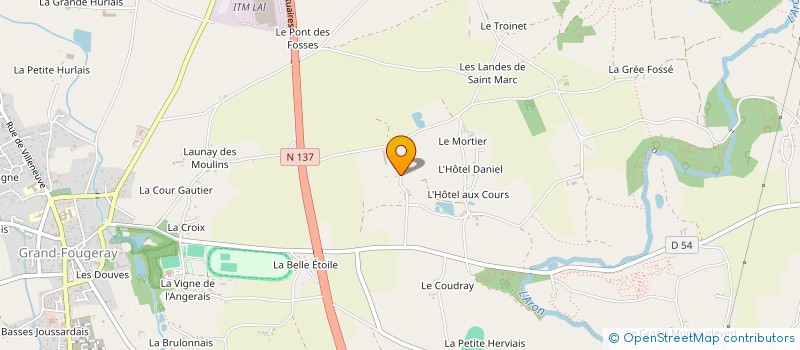 localisation de l'entreprise LA BERTINERIE  GRAND-FOUGERAY