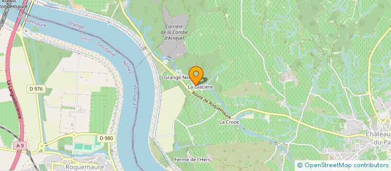 localisation de l'entreprise LA BERTRANNE  CHATEAUNEUF-DU-PAPE