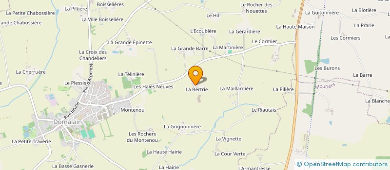localisation de l'entreprise LA BERTRIE  DOMALAIN