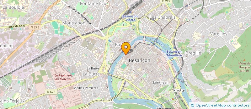 localisation de l'entreprise LA BESACE à BESANCON