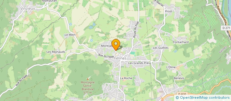 localisation de l'entreprise LA BESSE ENSOLEILLEE  SAINT-VALLIER