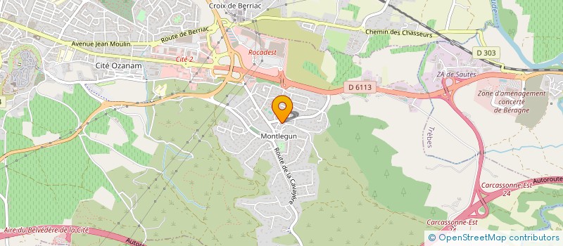 localisation de l'entreprise LA BESSONNIERE   CARCASSONNE