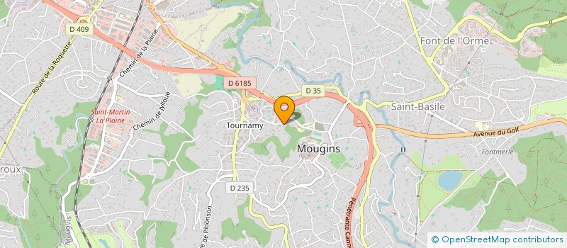 localisation de l'entreprise LA BESSONNIERE à MOUGINS
