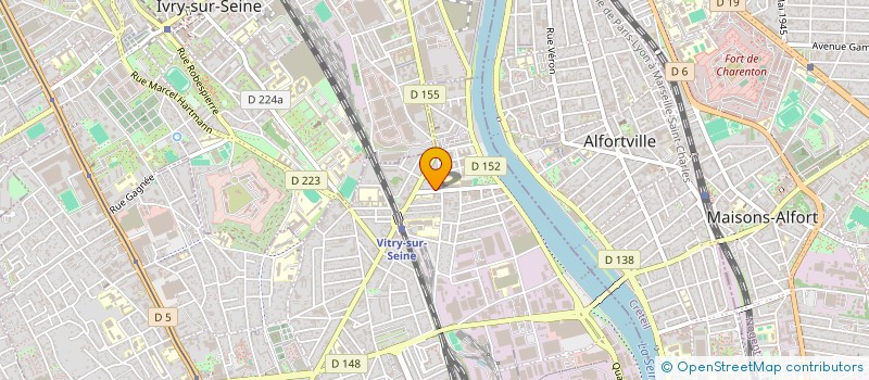 localisation de l'entreprise LA BETULLA à VITRY-SUR-SEINE