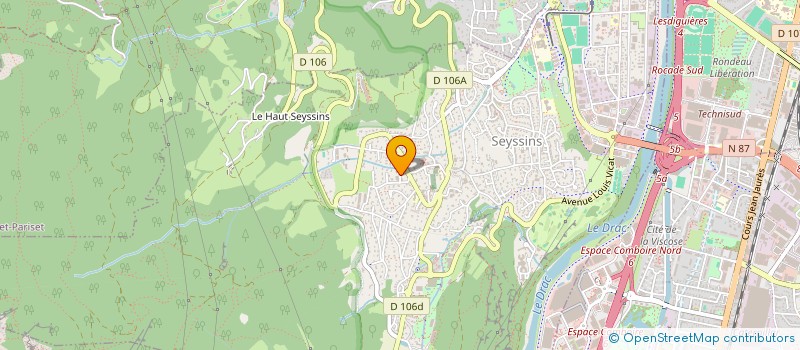 localisation de l'entreprise LA BETULLA à SEYSSINS