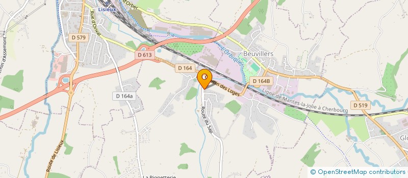 localisation de l'entreprise LA BEUVILLAISE TP  BEUVILLERS