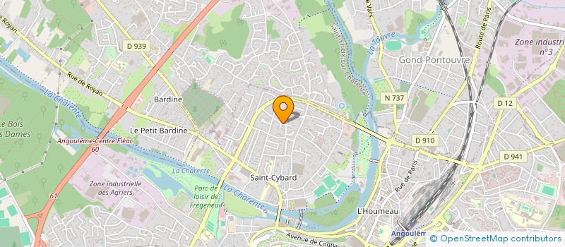 localisation de l'entreprise LA BI'CYCLERIE à ANGOULEME