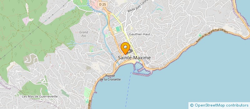 localisation de l'entreprise LA BIANCA à SAINTE-MAXIME