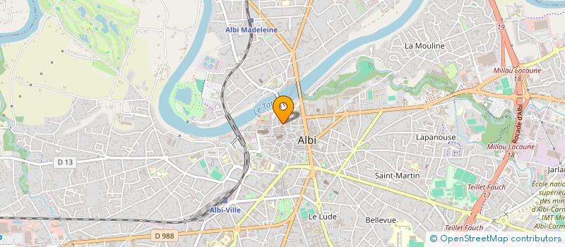 localisation de l'entreprise LA BIBINUTILE à ALBI