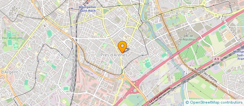 localisation de l'entreprise LA BIBLE OUVERTE à MONTPELLIER