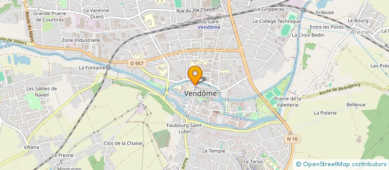 localisation de l'entreprise LA BIBLIOTHEQUE ANGLAISE à VENDOME
