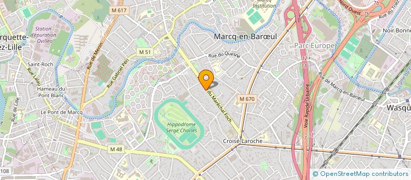 localisation de l'entreprise LA BIBLIOTHEQUE DE BOURGOGNE à MARCQ-EN-BARŒUL