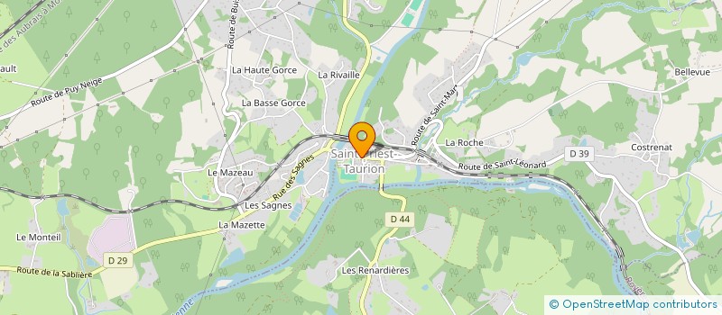 localisation de l'entreprise LA BIBLIOTHEQUE DES PAINS  SAINT-PRIEST-TAURION