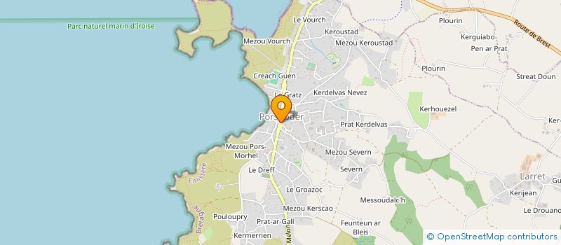 localisation de l'entreprise LA BIBLIOTHEQUE MUNICIPALE DE LANDUNVEZ  LANDUNVEZ