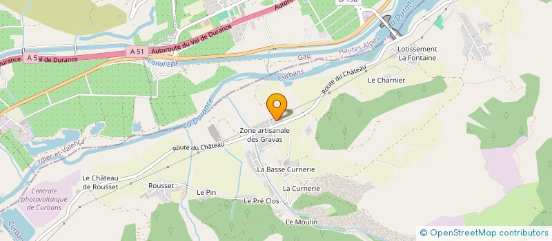 localisation de l'entreprise LA BICHE à CURBANS