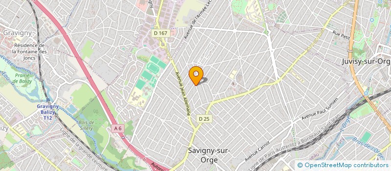 localisation de l'entreprise LA BICHETIERE  SAVIGNY-SUR-ORGE