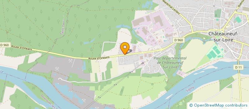 localisation de l'entreprise LA BICHOIRE à CHATEAUNEUF-SUR-LOIRE