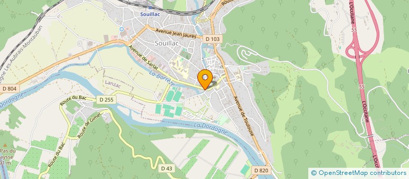 localisation de l'entreprise LA BICICLETA  SOUILLAC