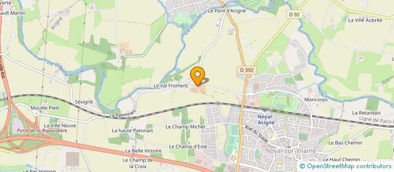 localisation de l'entreprise LA BICLOUNERIE  NOYAL-SUR-VILAINE