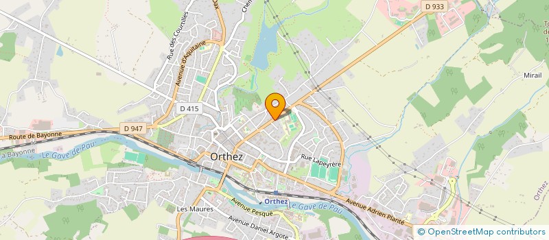 localisation de l'entreprise LA BICYCLETTE ORTHEZIENNE (BO)  ORTHEZ