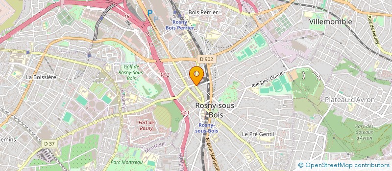 localisation de l'entreprise LA BIDOCHE à ROSNY-SOUS-BOIS