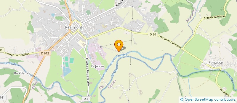 localisation de l'entreprise LA BIELLE ROULANTE à REALMONT