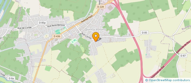 localisation de l'entreprise LA BIEN NOMMEE  QUINCY-VOISINS