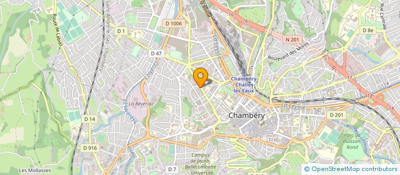 localisation de l'entreprise LA BIENVEILLANCE à CHAMBERY