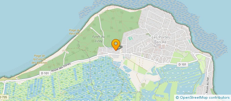 localisation de l'entreprise LA BIENVEILLANTE  LES PORTES-EN-RE