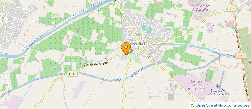 localisation de l'entreprise LA BIENVENUE  TORREILLES