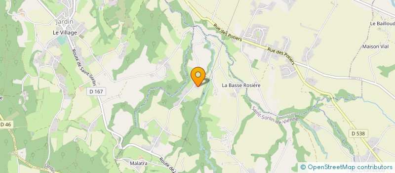 localisation de l'entreprise LA BIENVENUE  SAINT-SORLIN-DE-VIENNE