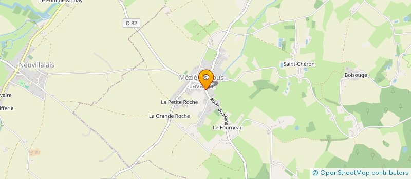 localisation de l'entreprise LA BIENVENUE  MEZIERES-SOUS-LAVARDIN