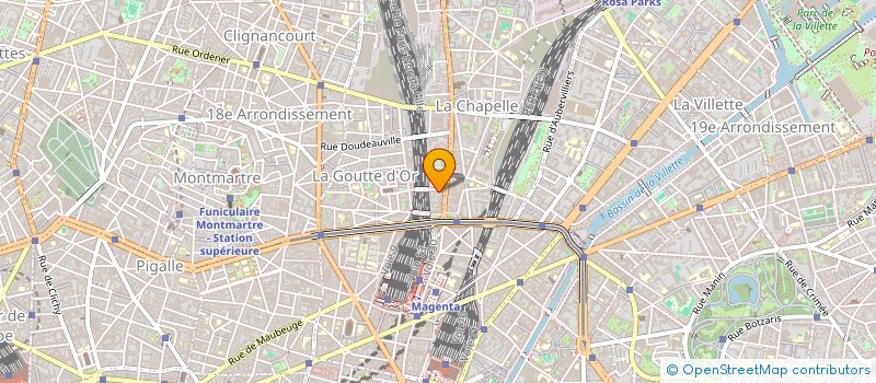 localisation de l'entreprise LA BIENVENUE à PARIS