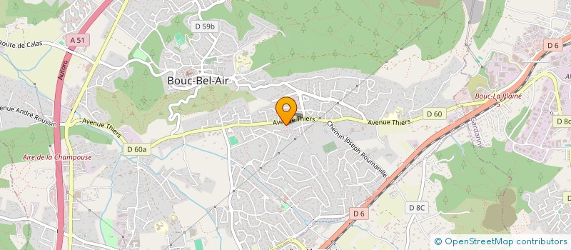 localisation de l'entreprise LA BIENVENUE à BOUC-BEL-AIR