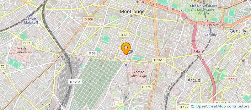 localisation de l'entreprise LA BIERE DE MONTROUGE  MONTROUGE