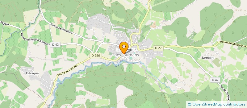 localisation de l'entreprise LA BIERE DU TOM à LA BASTIDE-DES-JOURDANS