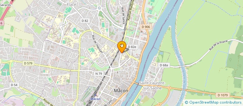 localisation de l'entreprise LA BIFURCATION  MACON